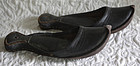 Antique Pair Traditional Turkish leather shoes Charoog