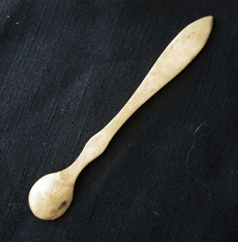 Antique Chinese Apothecary Spoon carved from bone
