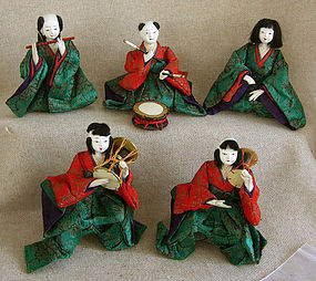 Meiji Girls Day Hina Dolls set of 5 small musicians