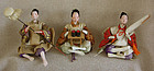 Meiji Girls Day Hina Dolls set of 3 small attendants