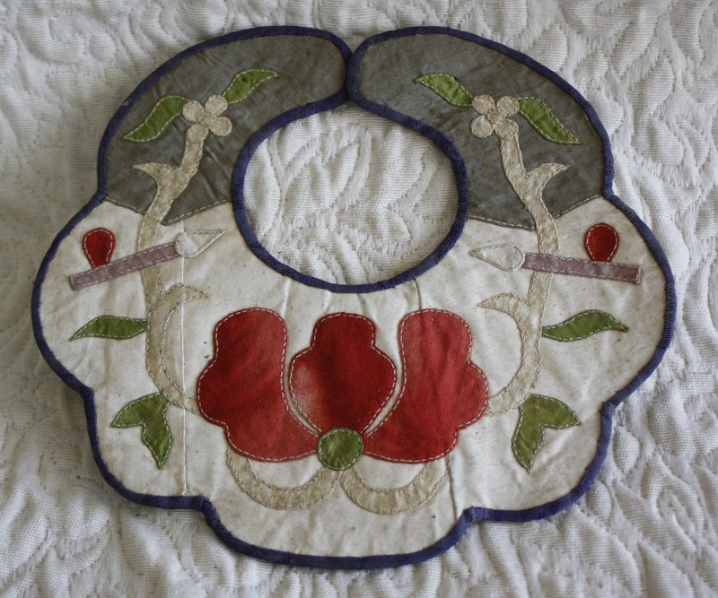 Antique Chinese Appliqued Childs collar