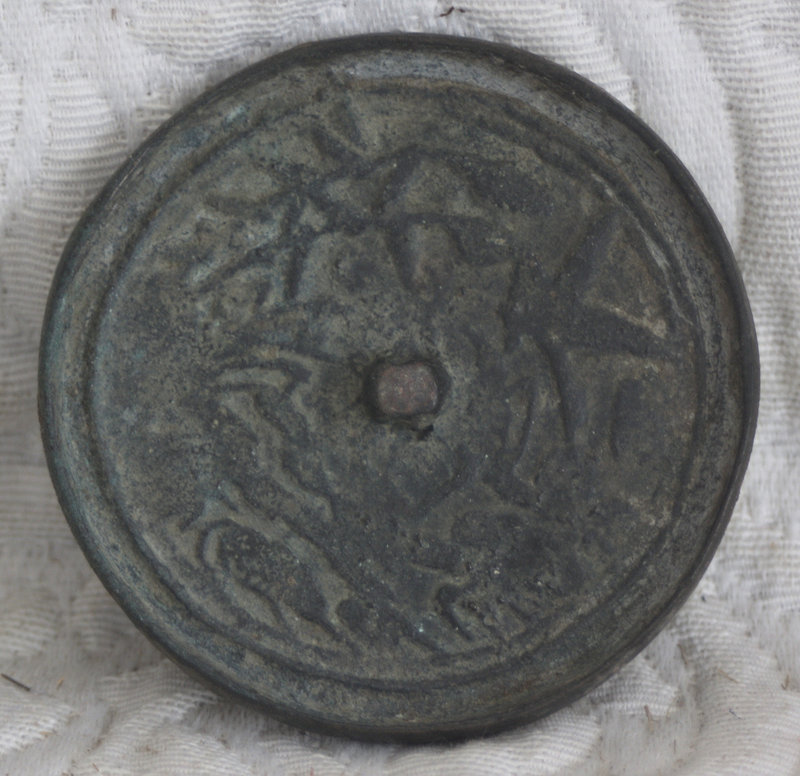 small round Chinese Bronze Mirror