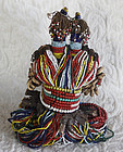 Rare Beaded twin dolls Nimji tribe Cameroon Africa