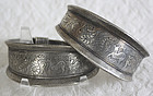 Pair of Chinese Ethnic Minority silver Bracelets