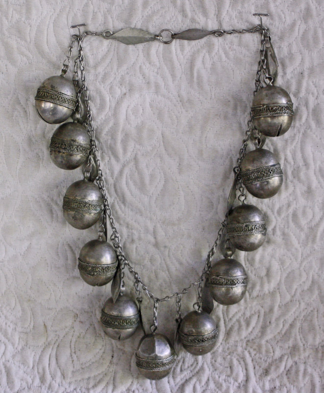 large necklace of Bells and symbolic lotus seeds