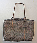 Antique Japanese grape vine bark basket used for herb collecting