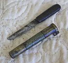 Antique Chinese Qing Dynasy small knife with Shagreen scabbard
