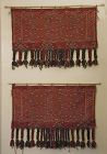 Antique Pair of Matching Yomud tribal Tent bags