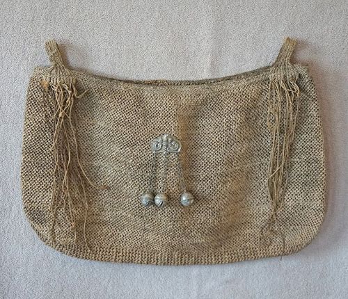 Antique Chinese ethnic minority Yi rope bag