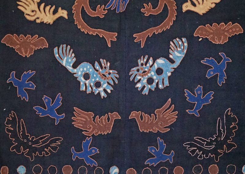 Vintage Miao Chinese Ethnic Minority Hand embroidered animal vest