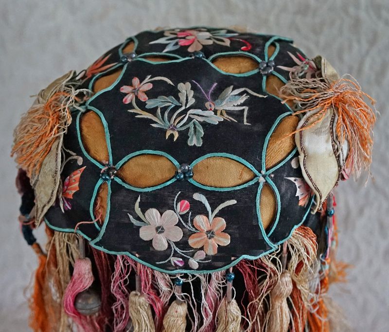 Antique Qing Dynasty Chinese Wedding Hat