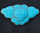 Antique Chinese Qing Dynasty Kingfisher feather ornament