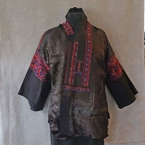 Antique Chinese Miao Ethnic Minority Woman's embroidered Festival Jack