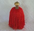Antique Chinese Court Official Hat finial complete with silk tassels