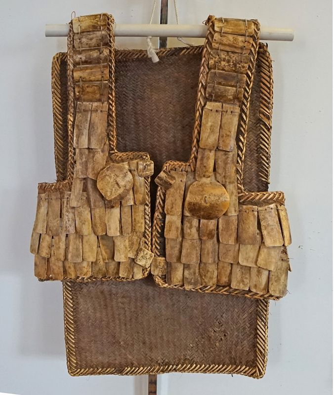 vintage Indonesian warrior bone vest