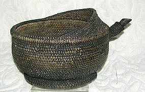 Antique Chinese Minority Wine Tea Pourer woven basket