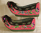 Chinese pair of woman's shoes ethnic minority Miao