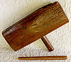 Antique Chinese Wooden Slit Drum Instrument