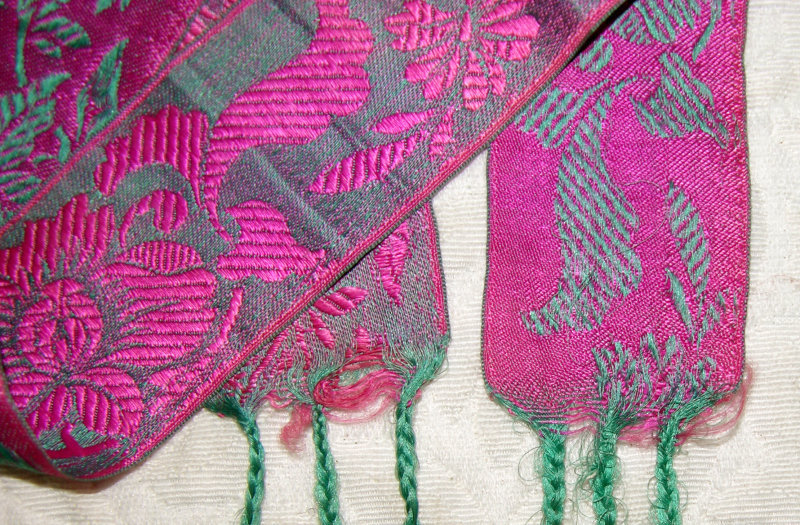 Pair of Antique Chinese Leggings sashes for Lotus Shoes