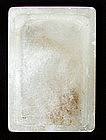 Antique Chinese White Alabaster Marble Inkstone