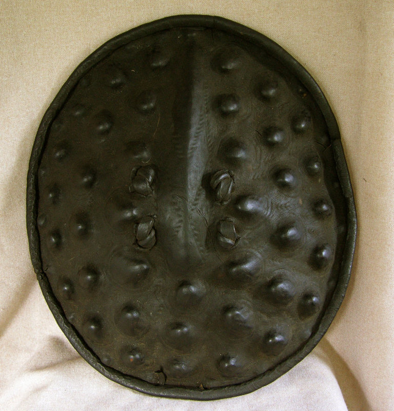 African Leather Warrior Shield from Ethiopia
