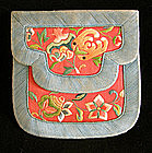 Antique Chinese Lady's silk embroidered small purse