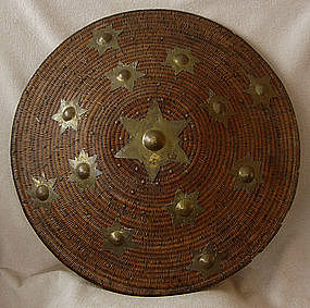 Antique Sumatra Atjeh Rattan Warrior Shield