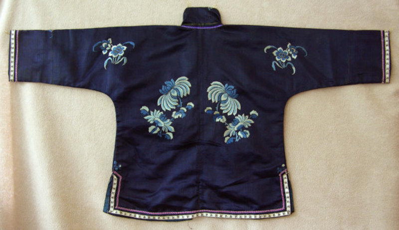 Antique Chinese Small Childs Embroidered Silk Jacket