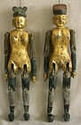 Antique Chinese Male and Female Wooden fertility dolls