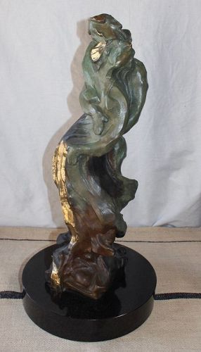 Bronze Figurative Sculpture “Inseparable” by Iranian Artist Hessam