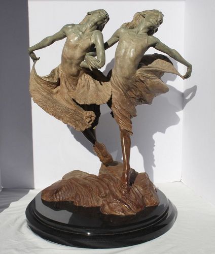Richard MacDonald "Sisters" Bronze Sculpture