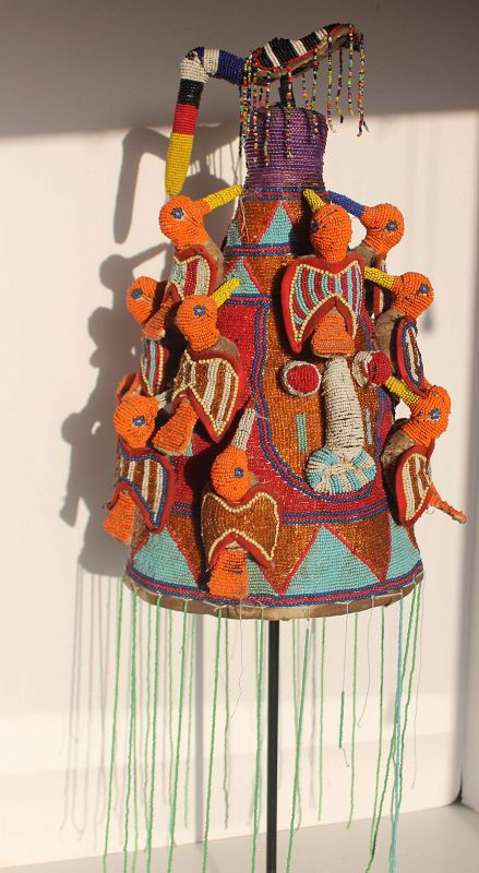 Yoruba Beaded Oba Crown - Browse or Buy at PAGODA RED