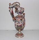 Early 1900’s Exquisite Capo di Monte Porcelain Ewer with Angels