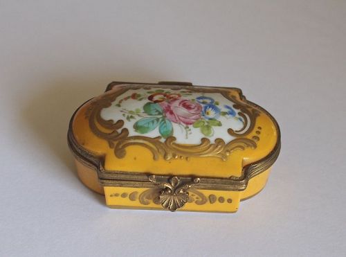 19th Century French Painted Enamel Miniature Box