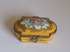 19th Century French Painted Enamel Miniature Box