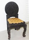 Anglo Indian Mogul Style Carved Wood Chair