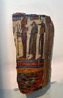 A FINE EGYPTIAN CARTONNAGE FRAGMENT FROM A SARCOPHAGUS