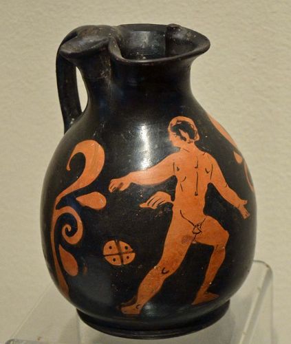 AN ANCIENT GREEK TREFOIL OINOCHOE