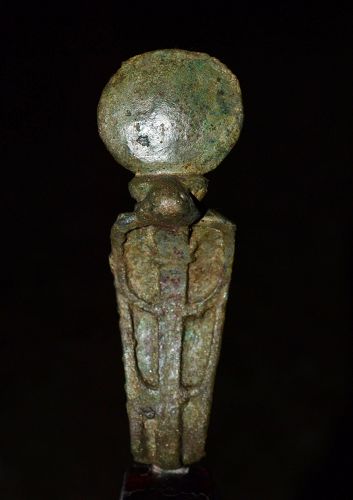 AN ANCIENT EGYPTIAN BRONZE UREAS