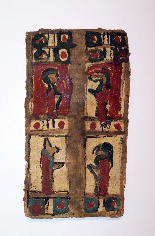 AN ANCIENT EGYPTIAN CARTONNAGE ENSEMBLE