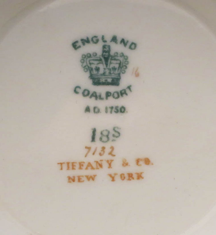 Coalport Tea Set Made For Tiffany