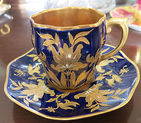 Handpainted Limoges Cup & Saucer