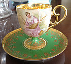 Handpainted Royal Vienna Cup & Saucer
