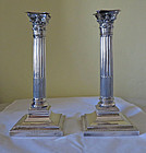 Pair Silver Plate Candlesticks