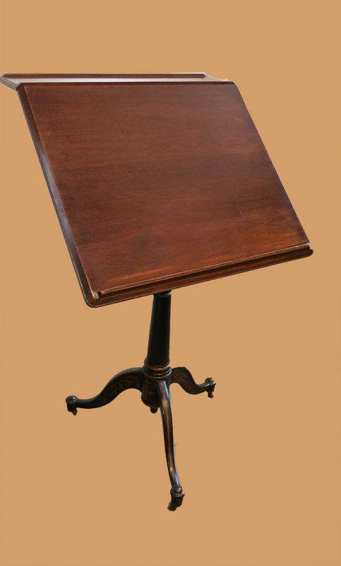 Vintage Oak Base Drafting Table 