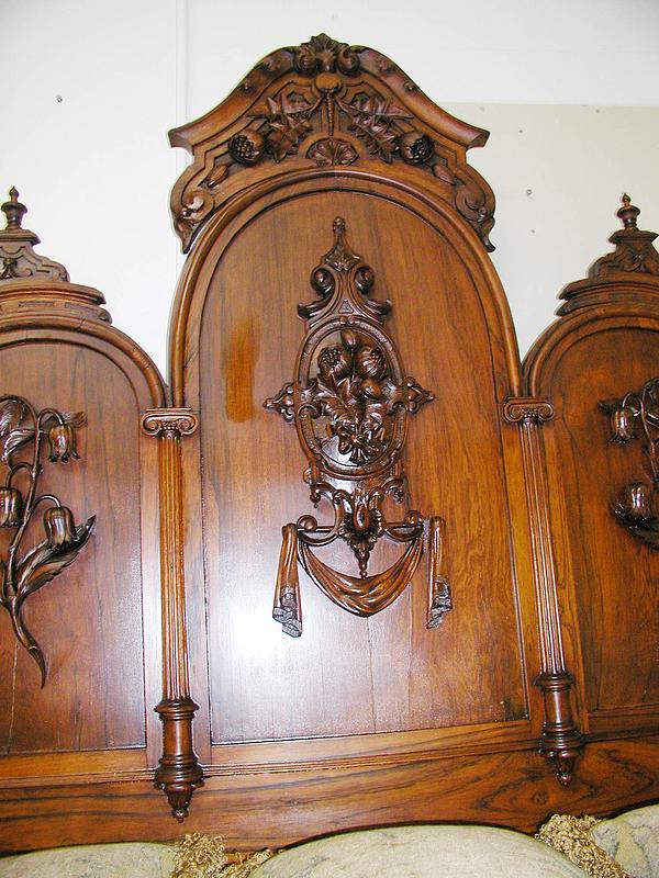 Beautiful Carved Rosewood Bed