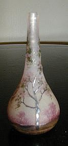Daum Nancy Miniature Cameo Vase