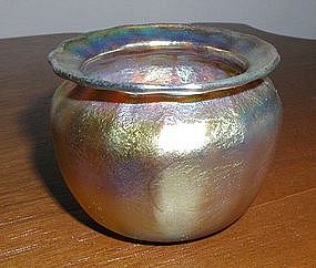Small  Signed Quezal Vase