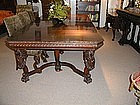 Carved Horner Mahogany Dining Table