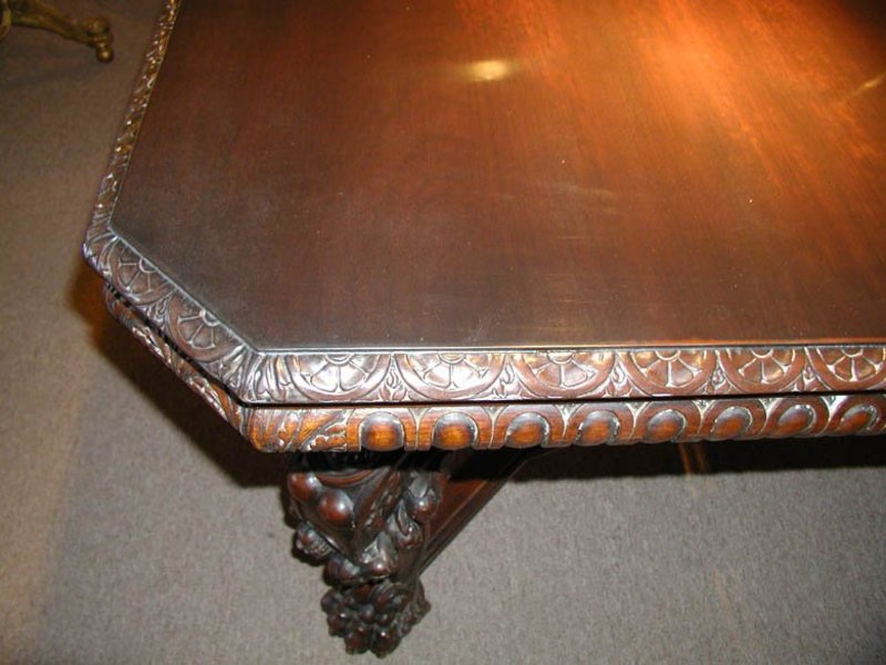 Carved Horner Mahogany Dining Table